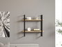 Hanah Home Estantería de Pared Roble Zafiro y Negro